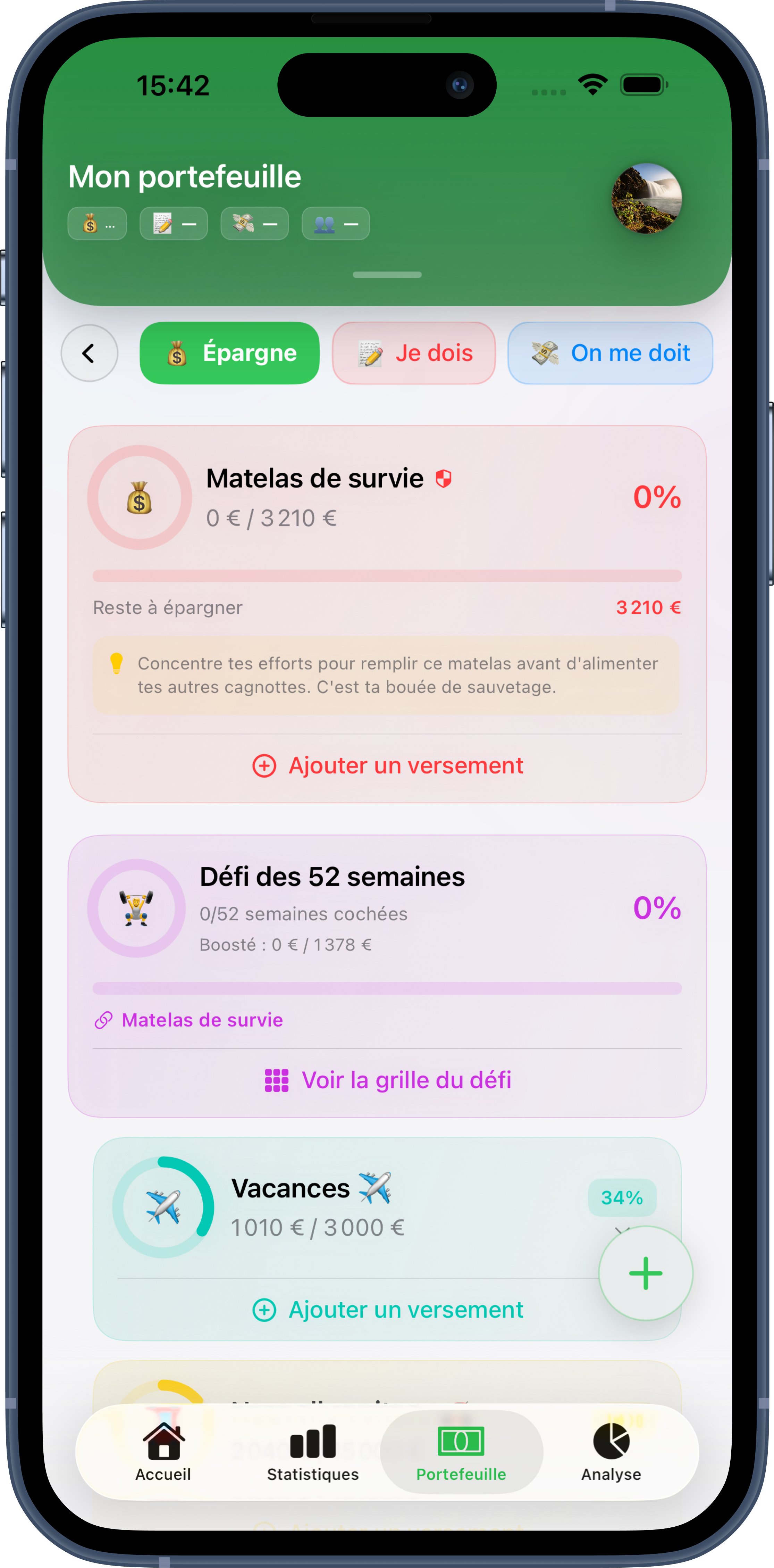 Épargne, dettes et comptes entre potes, au même endroit